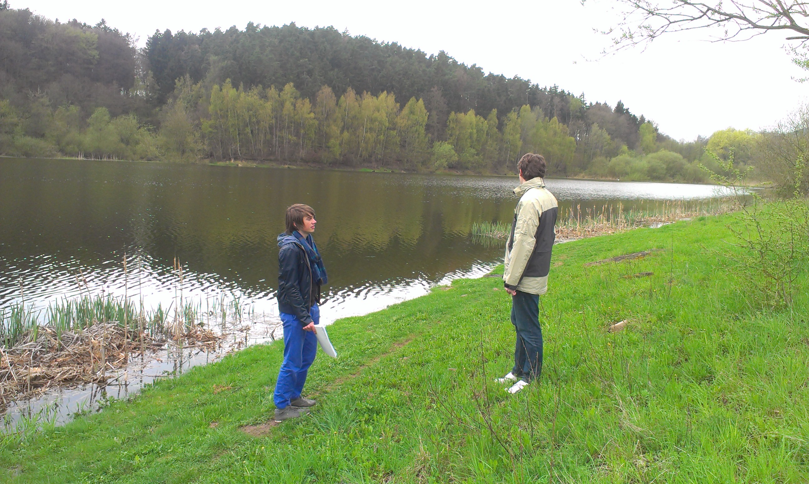 Setbesichtigung am See
